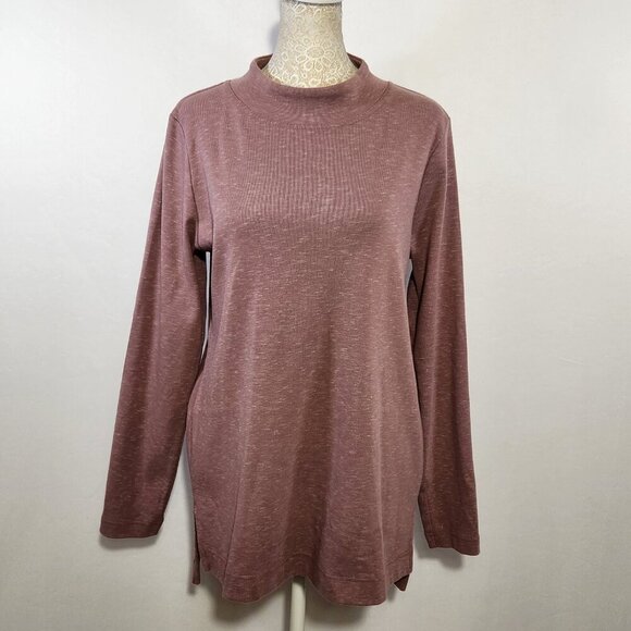 Duluth Trading Women's Size M Blush Long Sleeve Pullover Sweatshirt Tunic Top - Picture 1 of 13